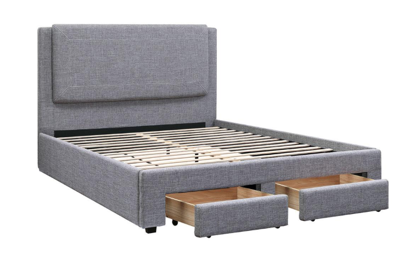 Markus Contemporary Upholstered Full Platform Storage Bed