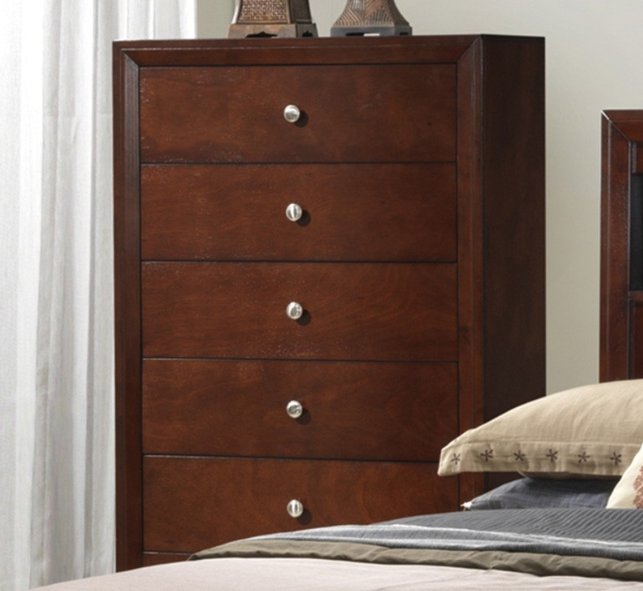 Arlington King Storage Bed with Bookcase Headboard - Brown Cherry