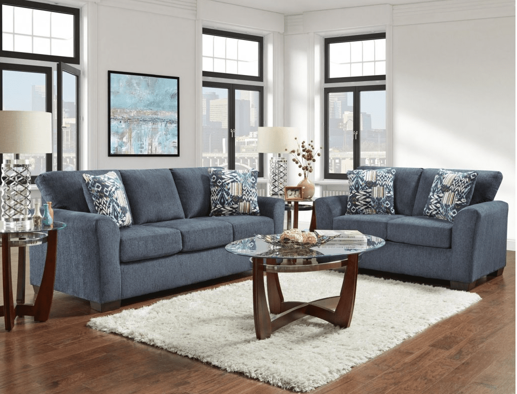 Allure Queen Sleeper Sofa - Navy