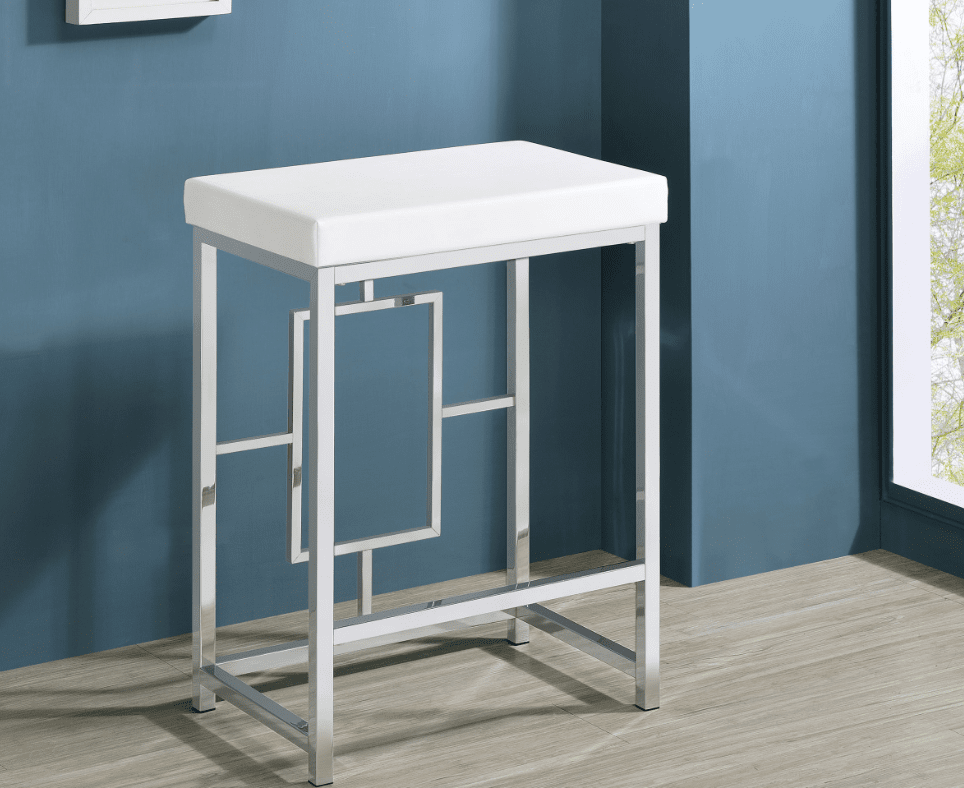 Jackson 5-Piece Multipurpose Counter Height Table Set White And Chrome