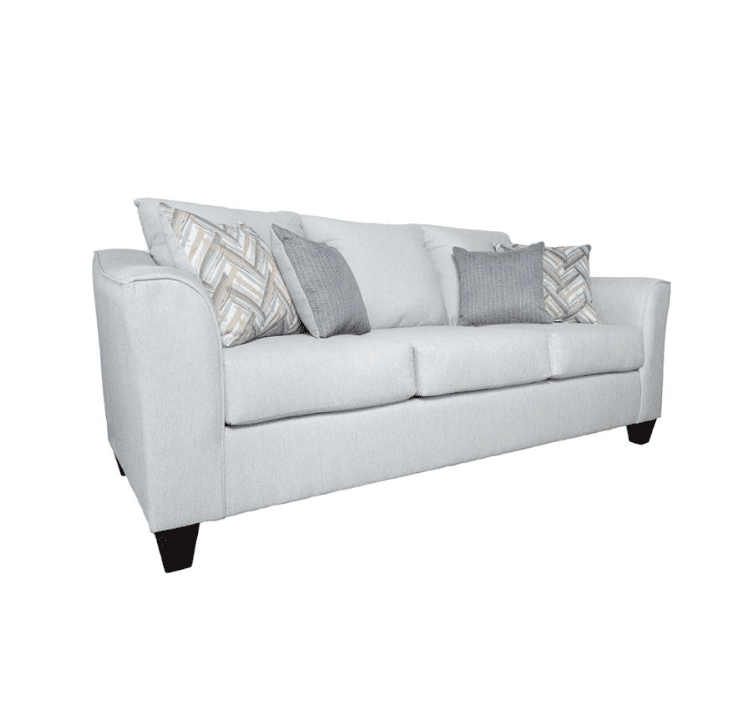 Salizar Transitional Flared Arm Sofa - Gray Mist