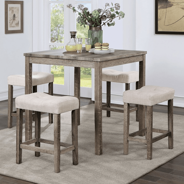 Torrean 5 Piece Counter Height Dining Set