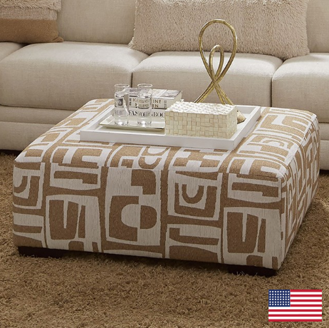 Furniture of America Carleton Chenille Double Chaise Sectional - Ivory