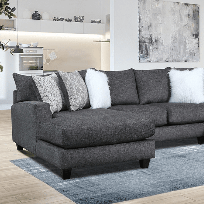 Furniture of America Kennington Contemporary Linen Sectional