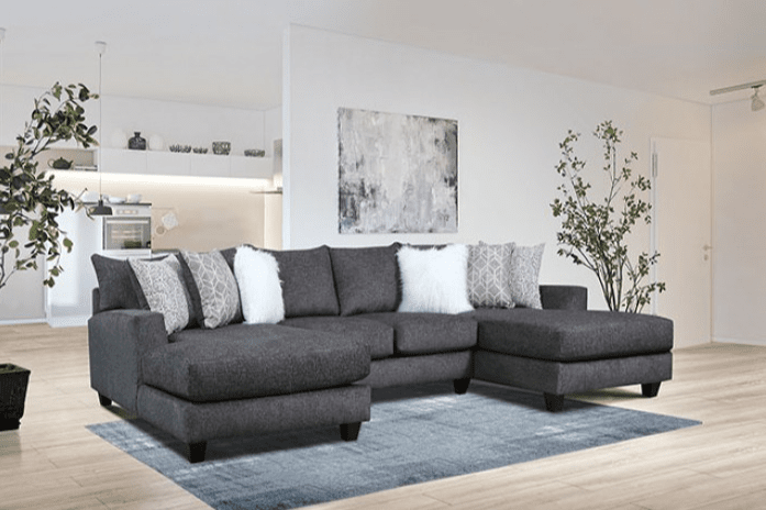 Furniture of America Kennington Contemporary Linen Sectional