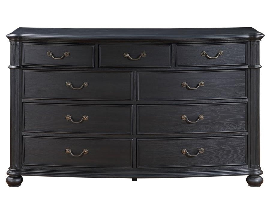 Celina 9-Drawer Bedroom Dresser Black