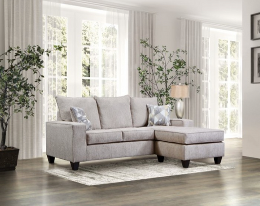 Kesgrave Contemporary Chenille Sectional - Beige