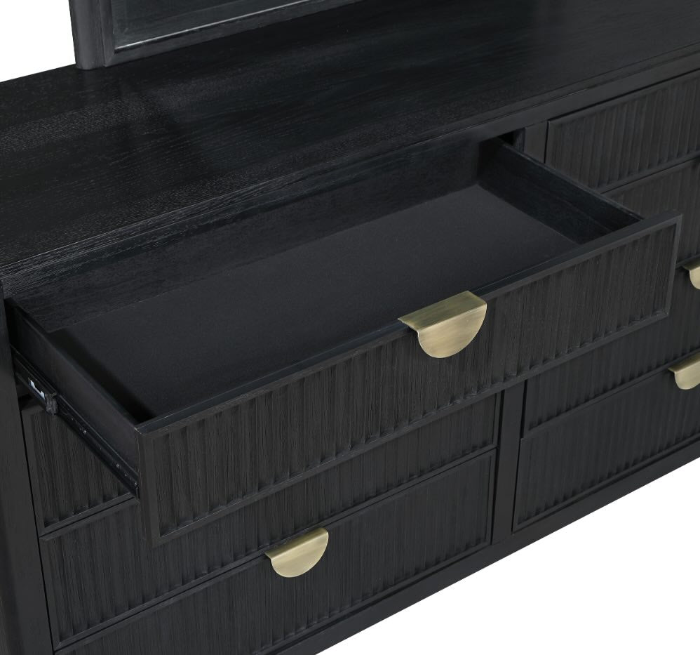 Brookmead 5-Drawer Bedroom Chest Black