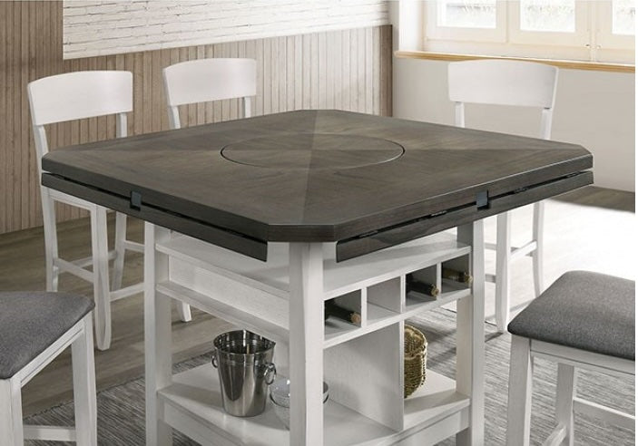 Stacie Counter Height Dining Set with Drop Leaves