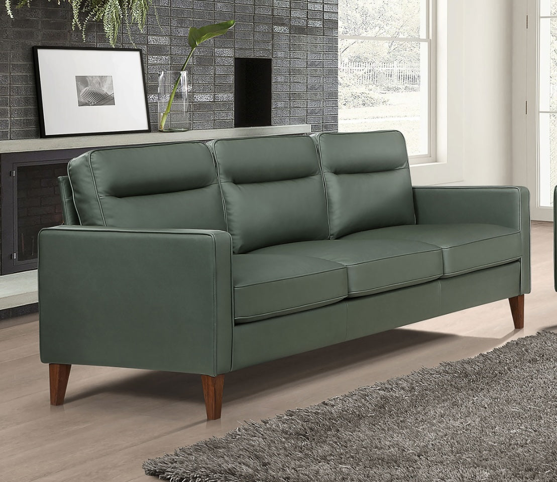 Jonah Upholstered Track Arm Sofa Green