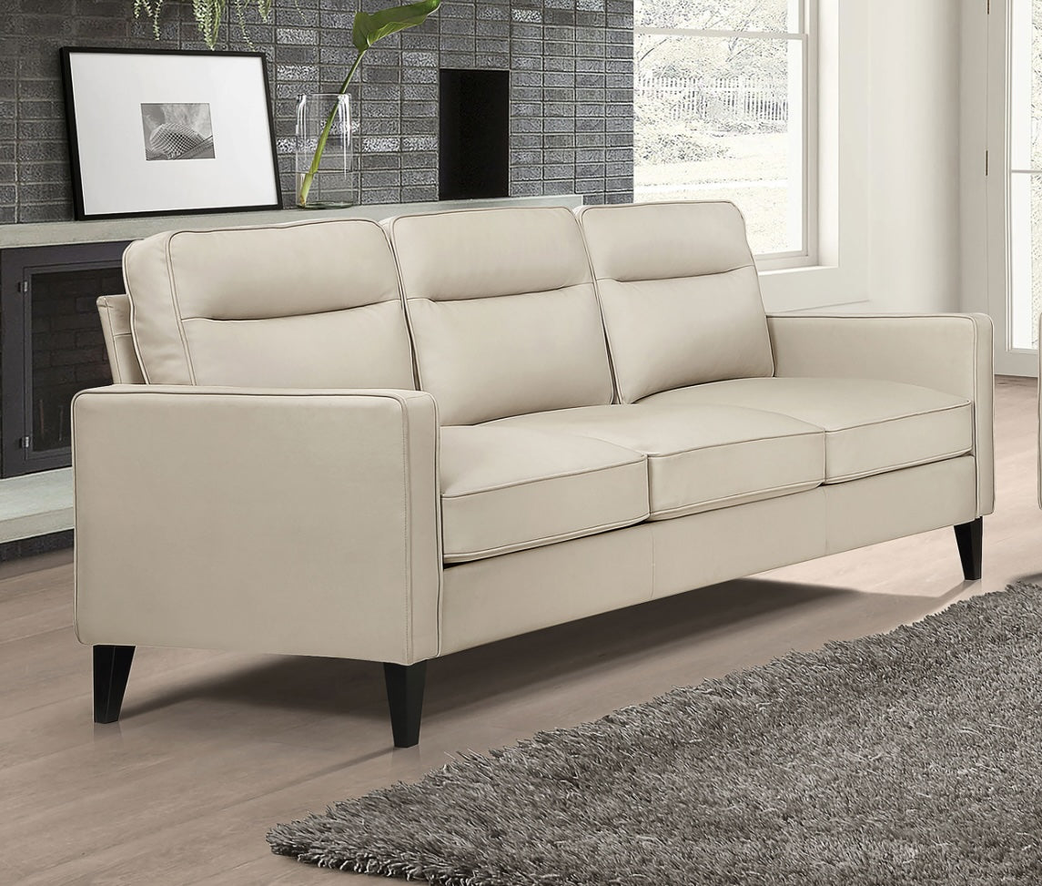 Jonah Upholstered Track Arm Sofa - Ivory