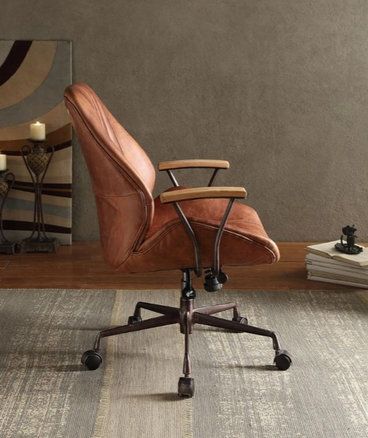 Hamilton Genuine Leather Office Chair - Cocoa