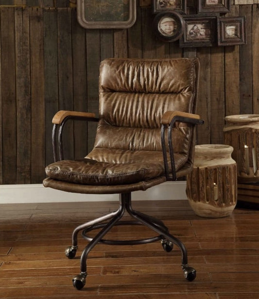 Harith II Genuine Leather Office Chair