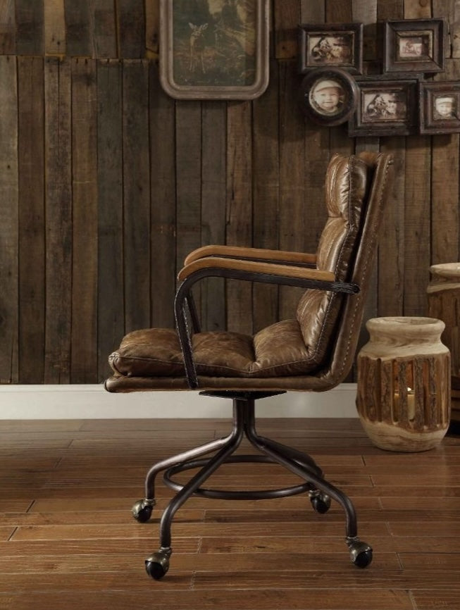 Harith II Genuine Leather Office Chair