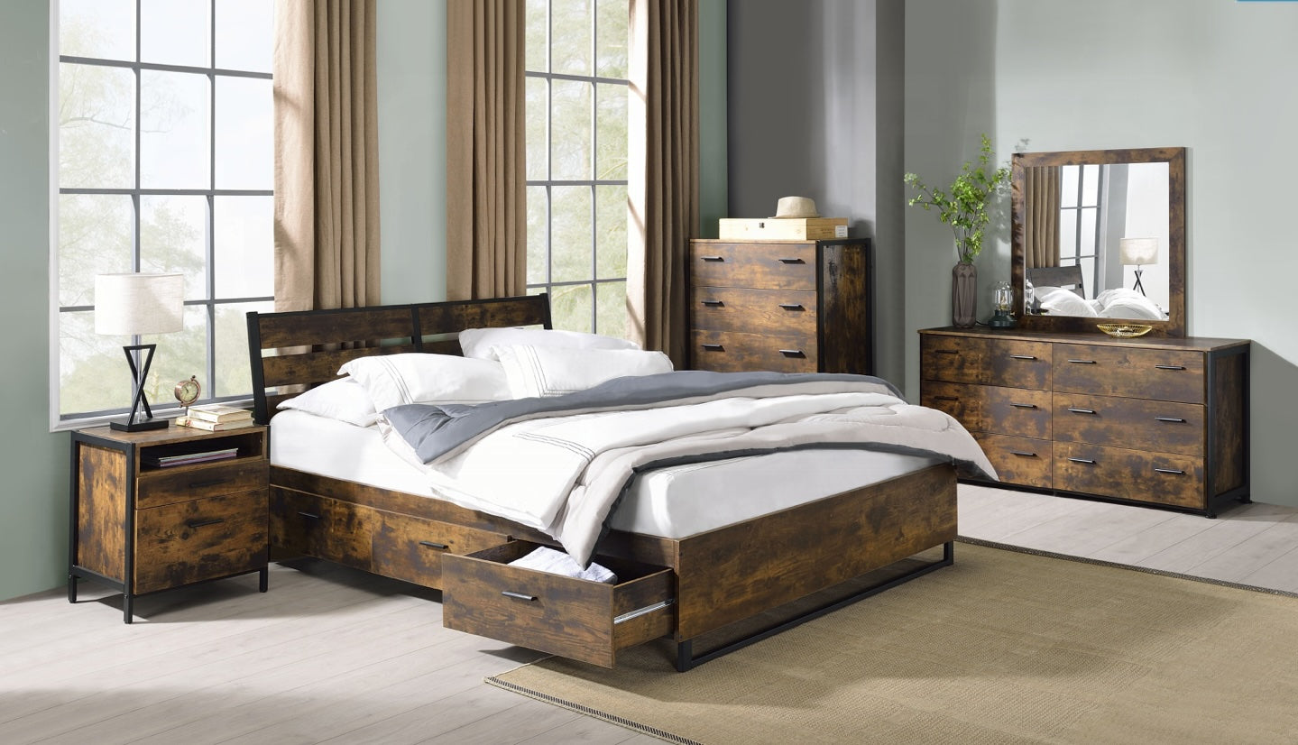 Juvanth Queen Platform Storage Bed - ACME