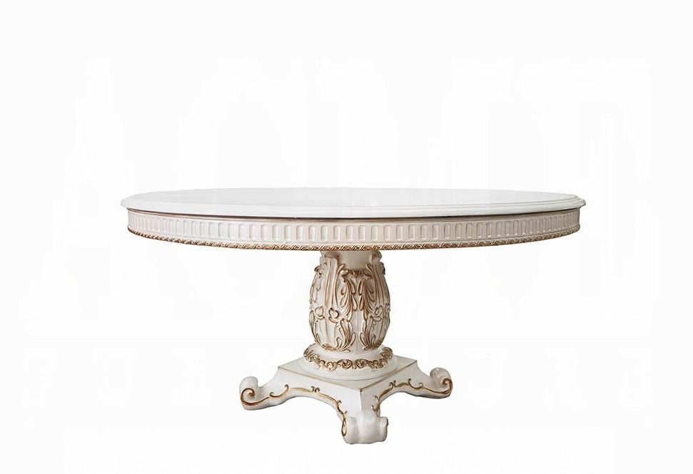 Vendome Round Dining Table W/Pedestal Base