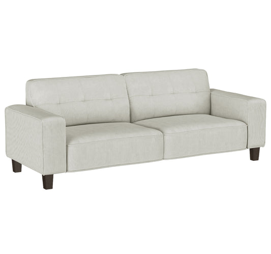 Deerhurst Upholstered Tufted Track Arm Sofa - Beige