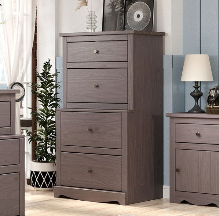 Stavros Youth Collection Solid Wood Chest - Gray