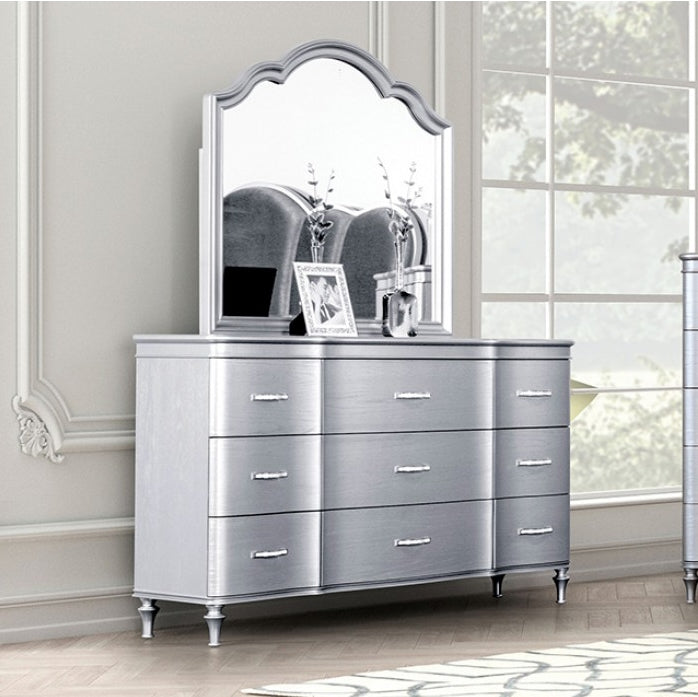 Melodi Parc Glam Dresser w/ Turned Feet - Silver