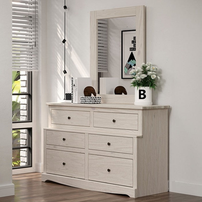 Stavros Youth Collection Solid Wood Dresser - White