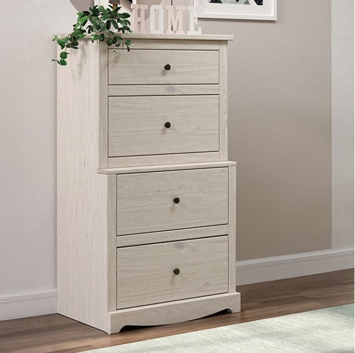 Stavros Youth Collection Solid Wood Chest - White