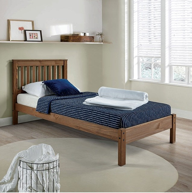 Creswell Rustic Solid Wood Full Platform Bed - Mahogany