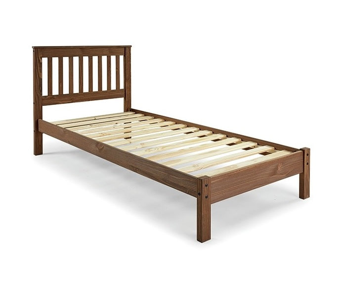 Creswell Rustic Solid Wood Full Platform Bed - Mahogany