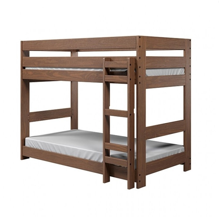 Melitta Solid Wood Bunk Bed - Mahogany Finish