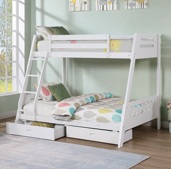 Emilee Twin over Full Bunk Bed with 2 Drawers