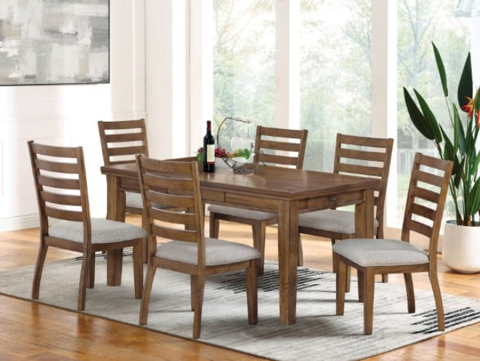 Rapidview Rustic 7PC Dining Set in Walnut