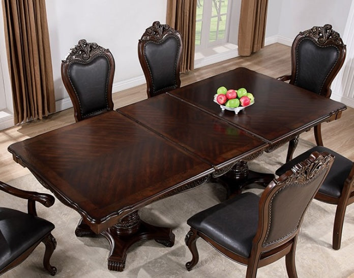 Manzanita Traditional 9PC Double Pedestal Dining Set - Dark Cherry