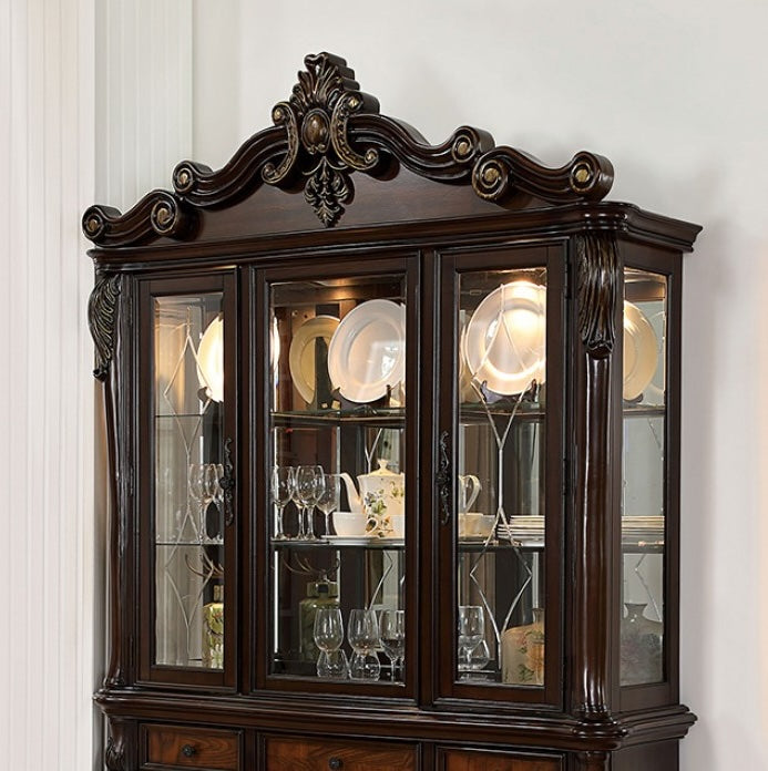 Manzanita Traditional Hutch & Buffet - Dark Cherry