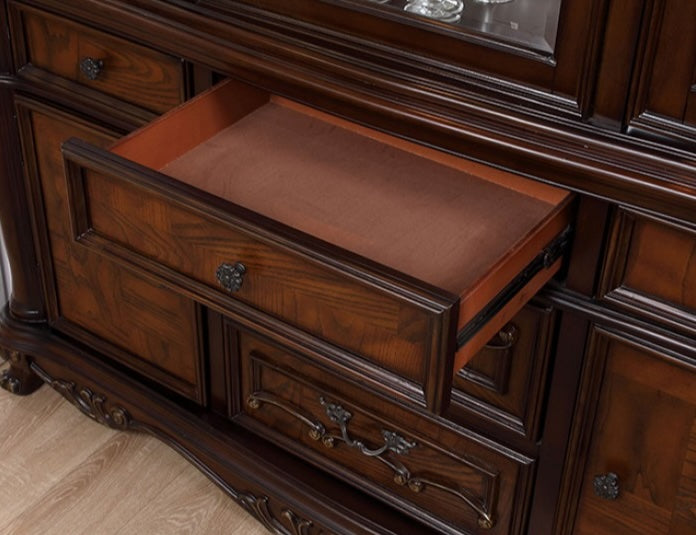 Manzanita Traditional Hutch & Buffet - Dark Cherry