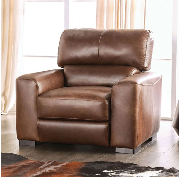 Marsicano Italian Leather Sofa - Cognac