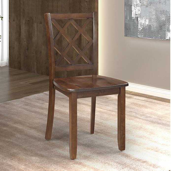 Yamhill 5PC Transitional Wooden Dining Set - Dark Cherry