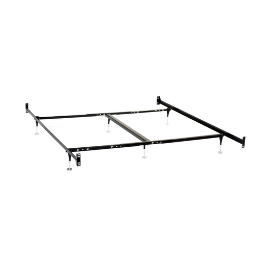 Esme Metal Bed Frame with Headboard & Footboard Hookup