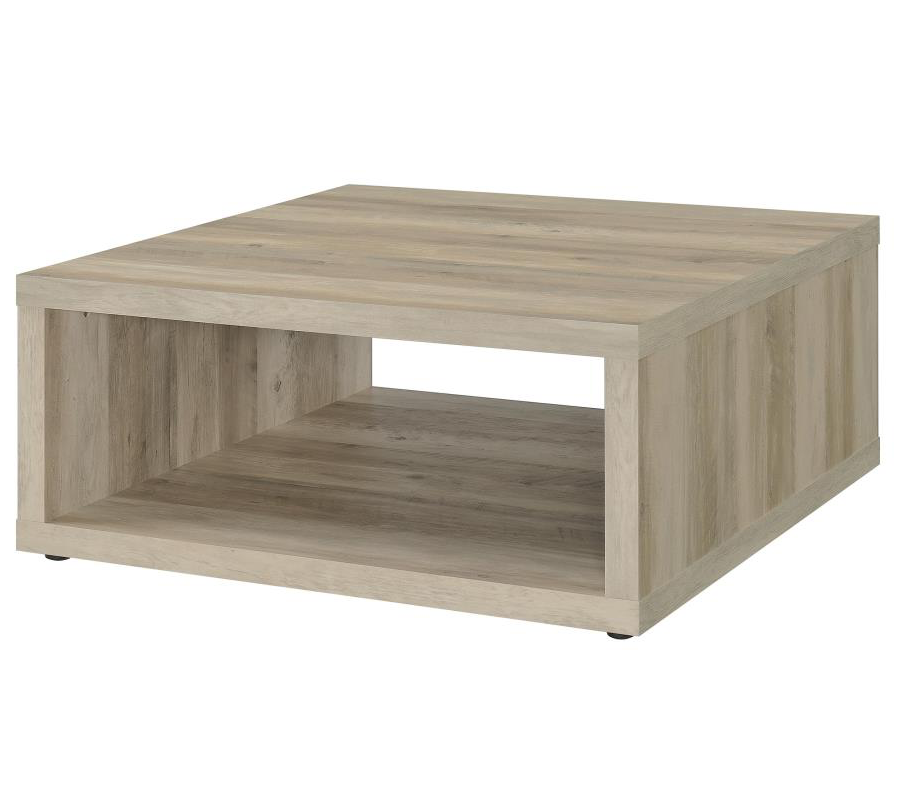 Frisco Square Engineered Wood Coffee Table Distressed Pine