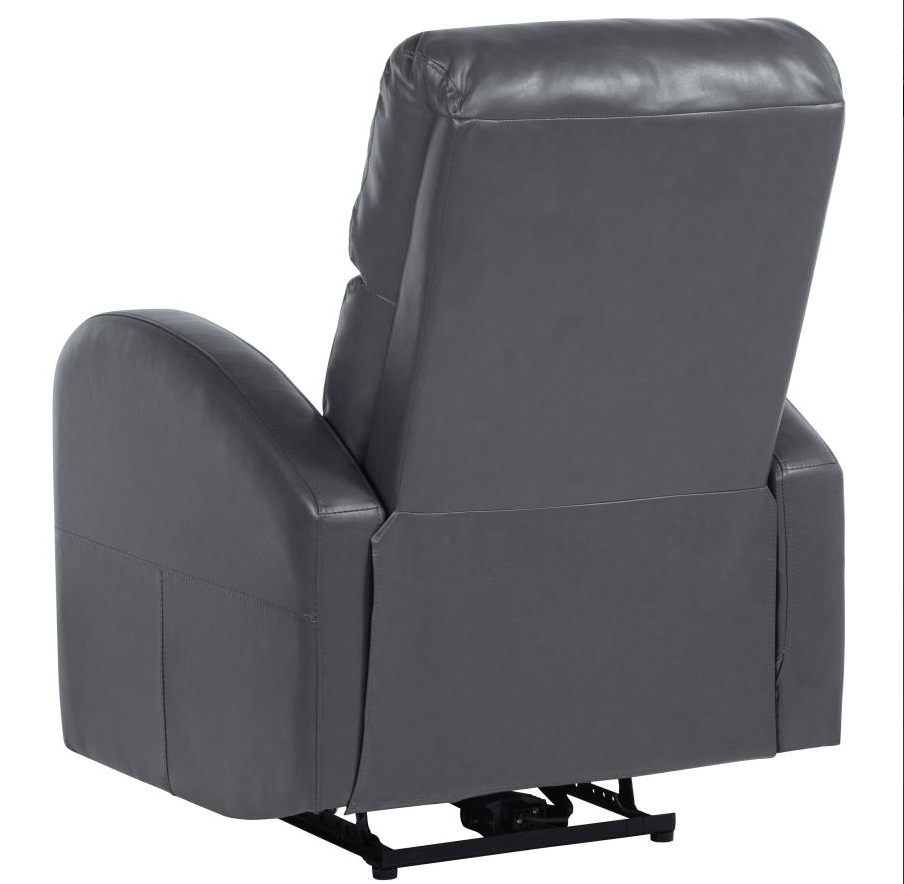 Grant Faux Leather Power Recliner Chair - Grey