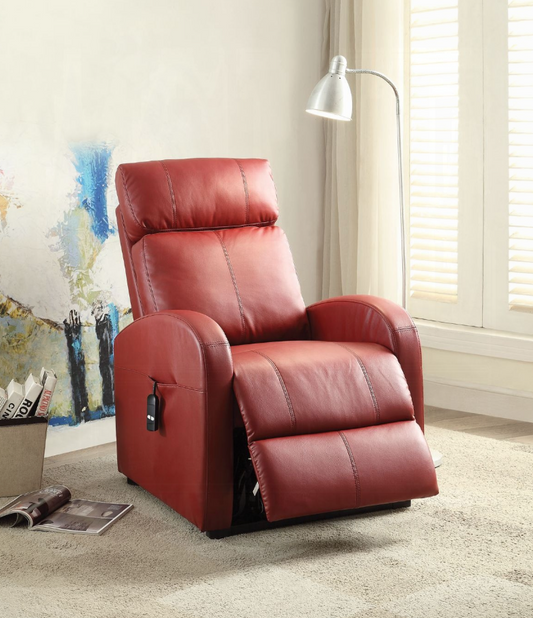 Ricardo Power Motion Recliner W/Lift - Red