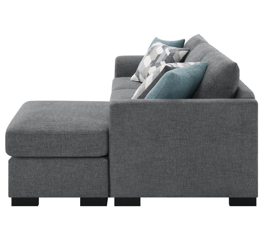 Storey Upholstered Sleeper Sectional Chaise Sofa