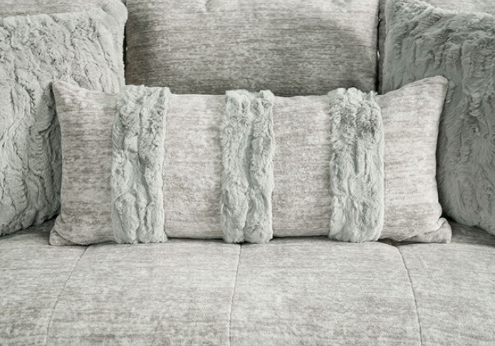 Summerset Transitional Chenille Track Arm Sofa, Gray