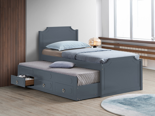 Layla Contemporary Twin Daybed & Trundle Set with Storage