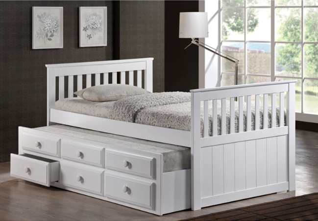 Marly Traditional Twin Daybed & Trundle Set with 10" Mattress