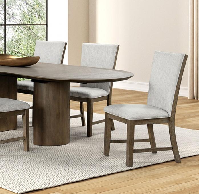 Clements Modern Farmhouse 7-Piece Dining Set, Oak