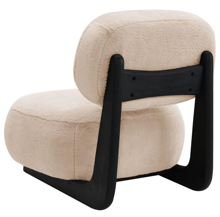 Duffie Upholstered Armless Accent Chair Camel