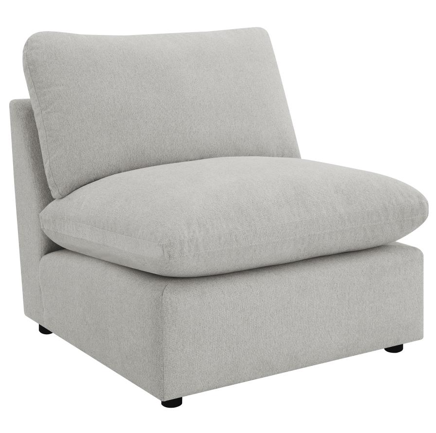 Collins Modern Feather Down Power Sofa, Grey