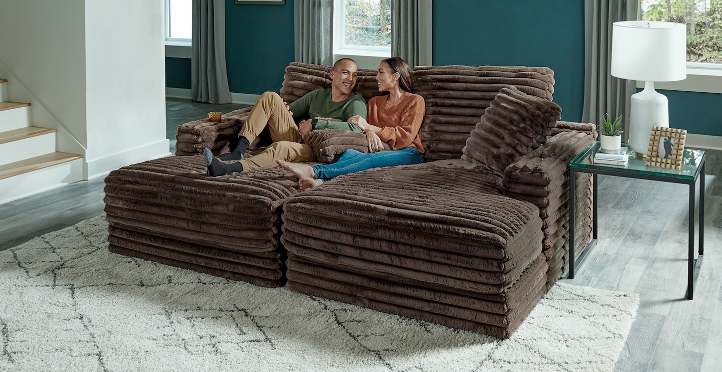 3045 Oyster Oversize Double Chaise Lounge - Catnapper