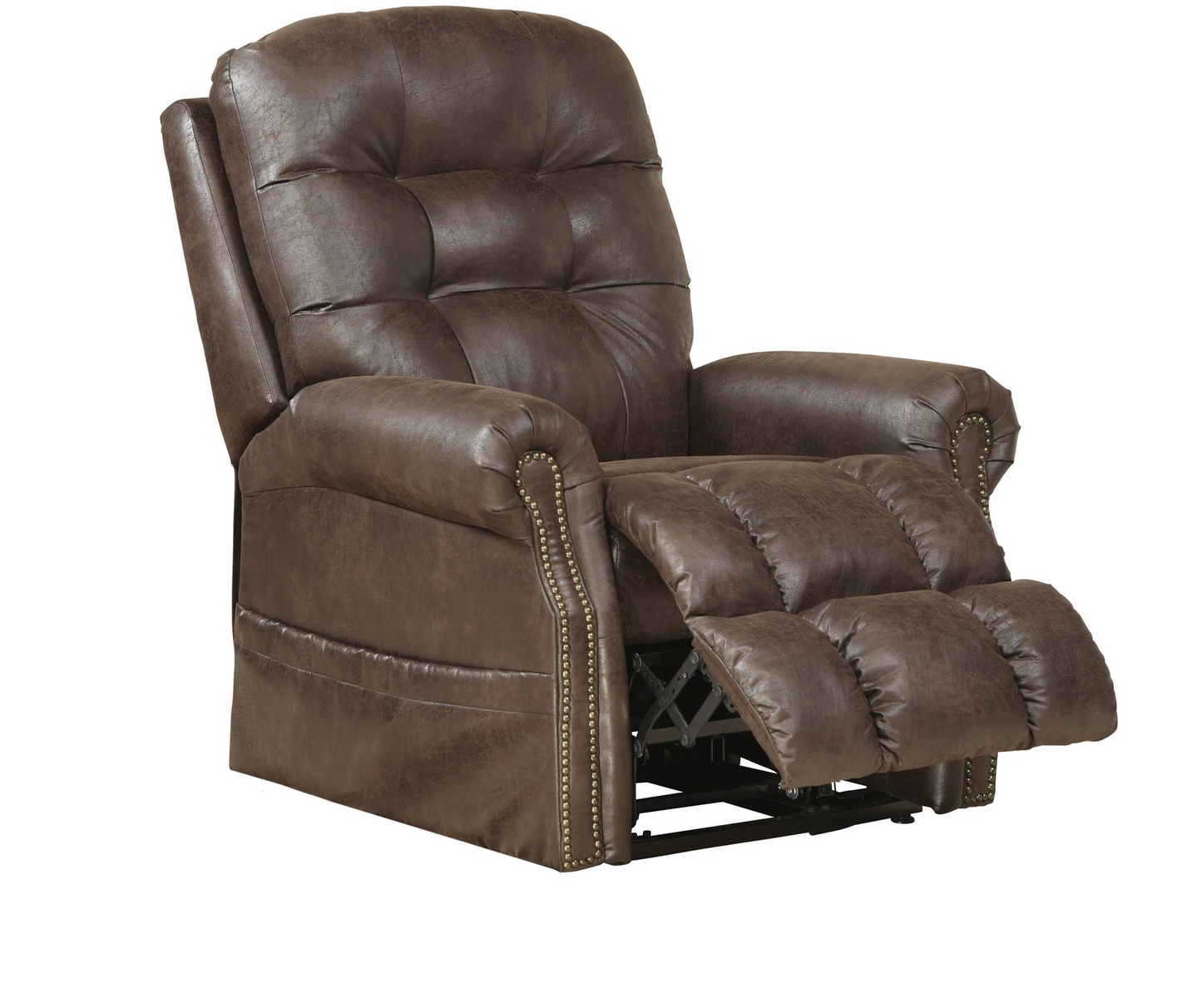 Catnapper Furniture Ramsey Power Lift Lay Flat Recliner w/ Heat & Massage in Sable