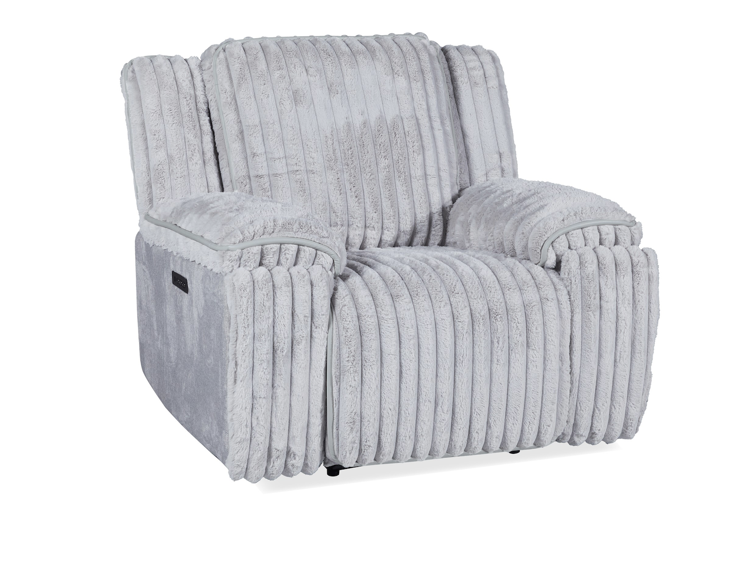 70718 Presley Power Reclining Chair in Mink Ribbed Upholstery