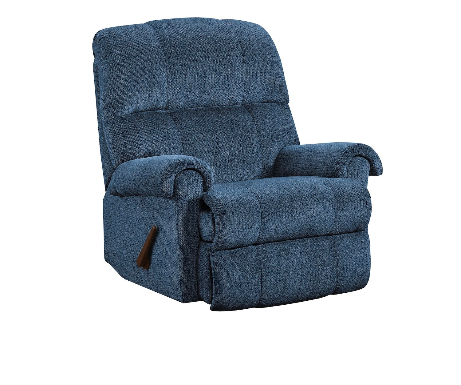 9010 Traditional Upholstered Rolled Arm Recliner